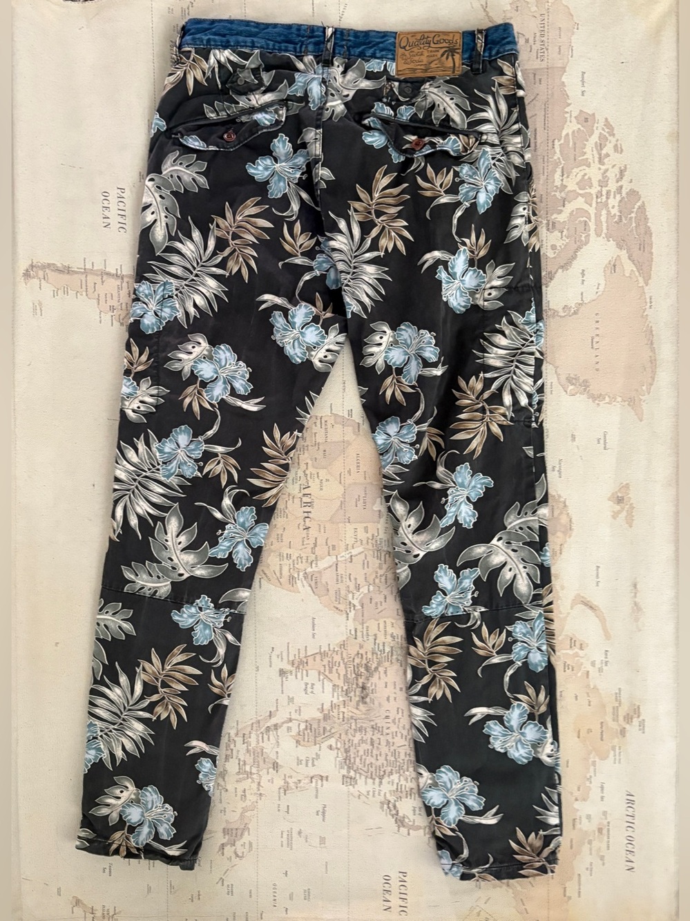 Scotch & Soda Hibiscus Leaf ~ Palm Leaf Pants Size 31 X 32